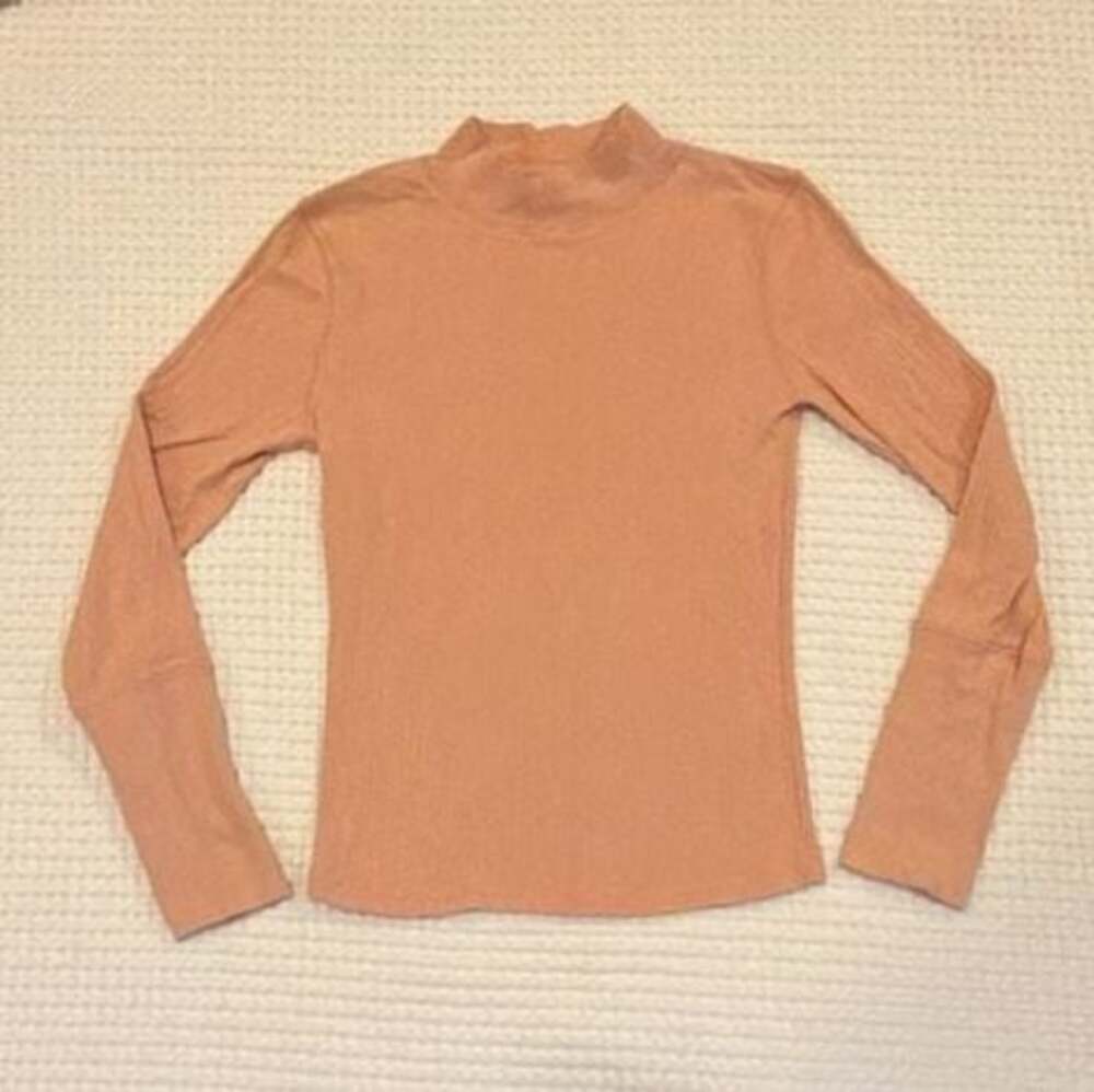 Intimately Free People The Rickie Long Sleeve Ribbed Mock Neck Top S